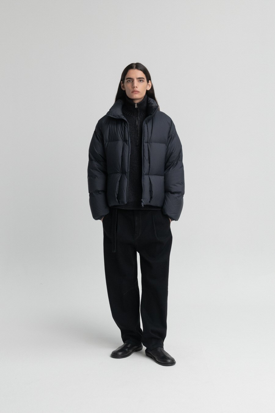 [INSILENCE] Textured Fabric Down Jacket /追跡付 d01.jpg
