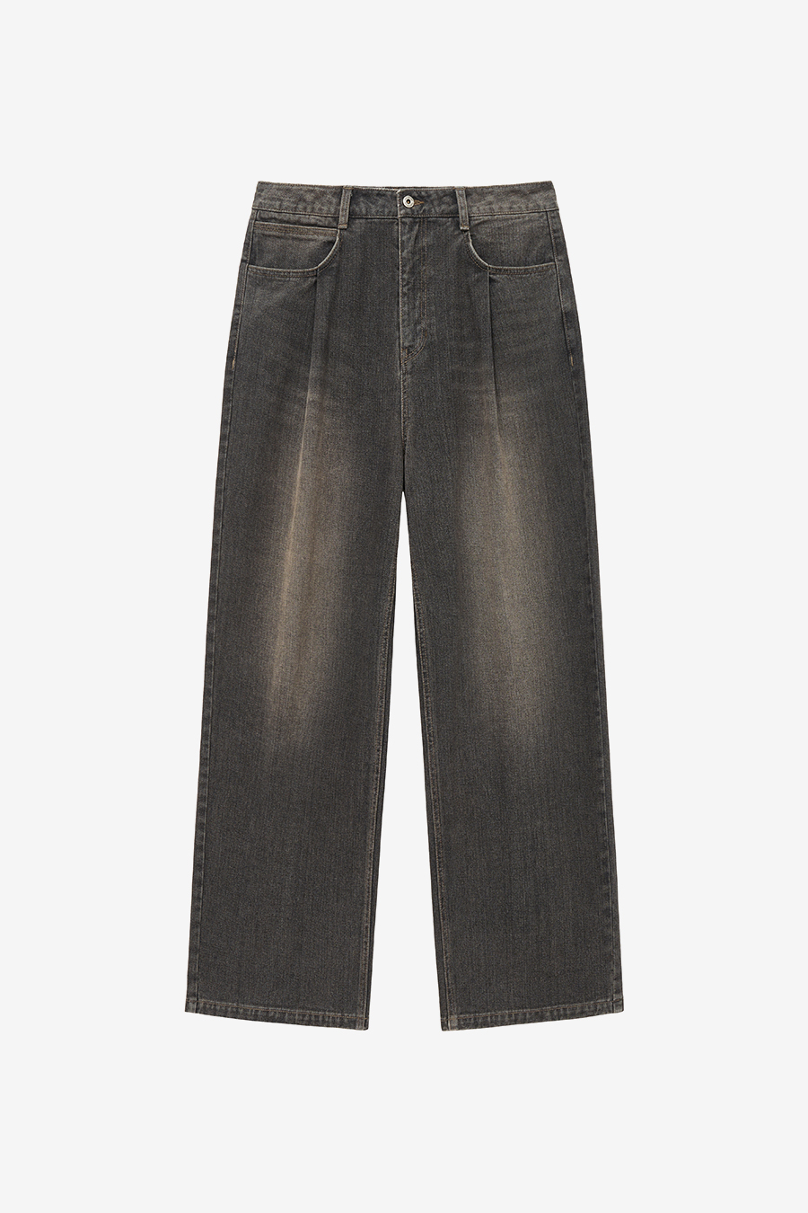 【SCENERITY】Sand one-tuck denim pants Sand one-tuck denim pants - SCENERITY