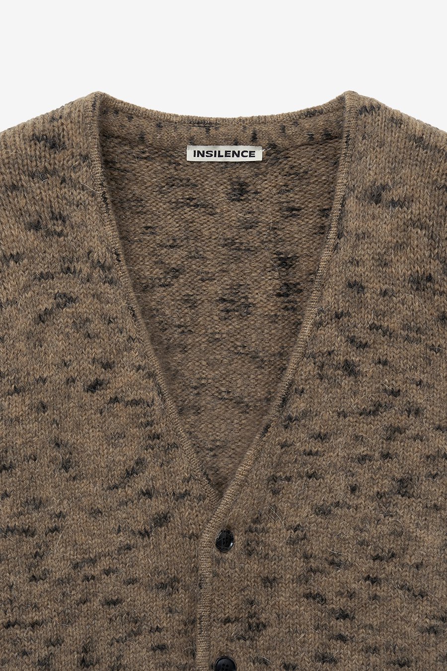 ★IN SILENCE★ Italian mohair mix cardigan BROWN IM2D4KT03BR MUSINSA | INSILENCE Italian Mohair Mix Cardigan BROWN
