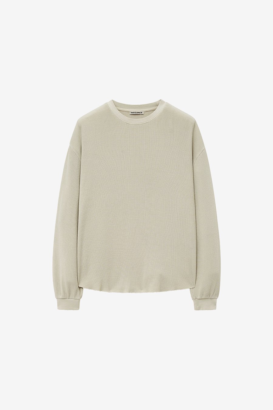 【INSILENCE】WAFFLE MIXED LONG SLEEVE MUSINSA | INSILENCE Waffle Grunge Long Sleeve WASHED BEIGE