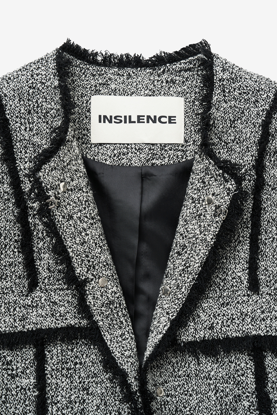 [INSILENCE] LOOSE TWEED JACKET /追跡付 MUSINSA | INSILENCE WOMEN Studded Tweed Jacket MULTI