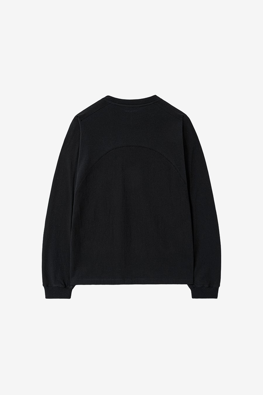 【INSILENCE】WAFFLE MIXED LONG SLEEVE MUSINSA | INSILENCE Waffle Mixed Long Sleeve BLACK
