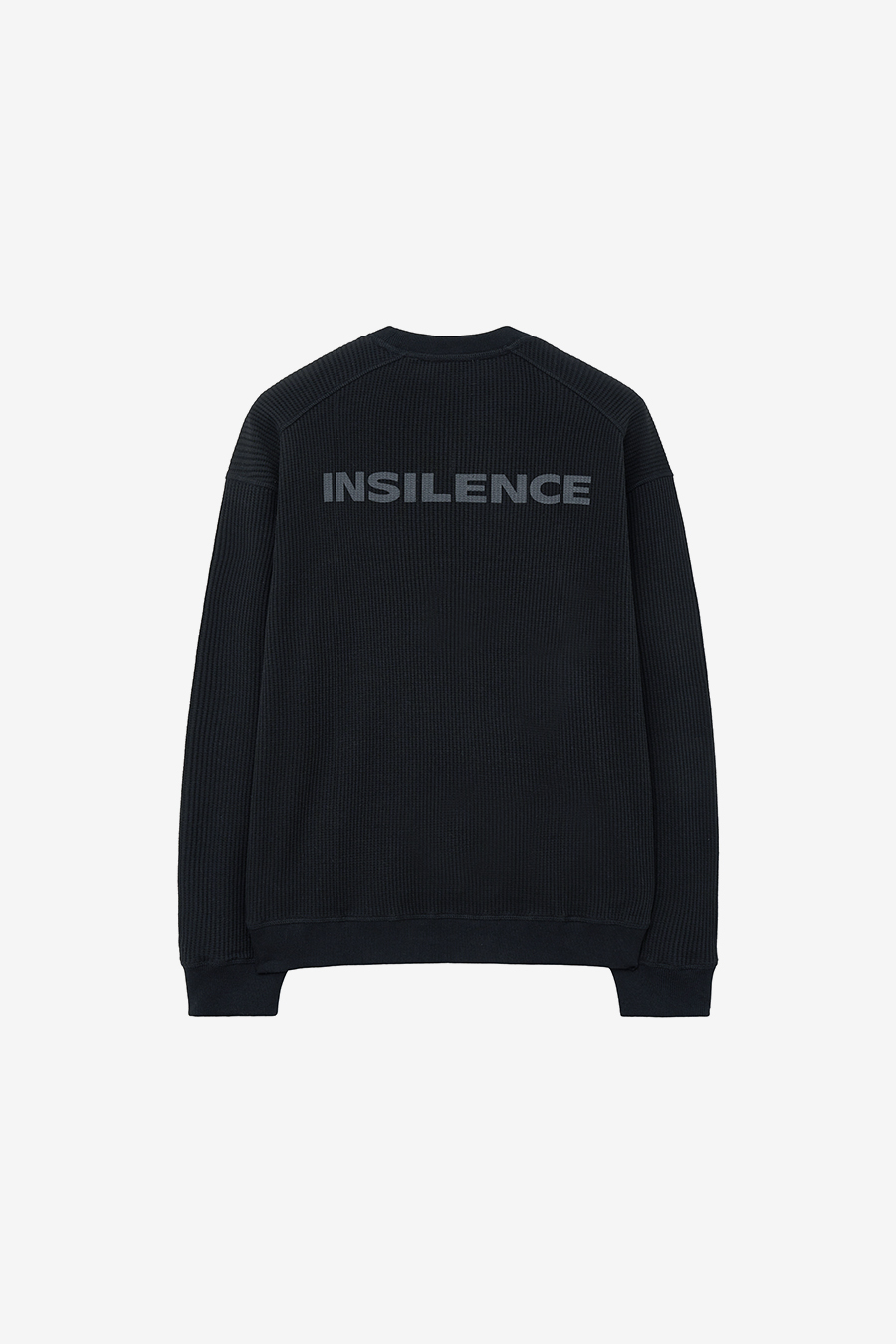 【INSILENCE】WAFFLE MIXED LONG SLEEVE MUSINSA | INSILENCE Waffle Mixed Long Sleeve BLACK