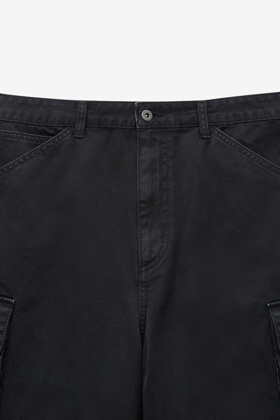 MUSINSA公式 | INSILENCE Dying Cargo Chino Shorts BLACK