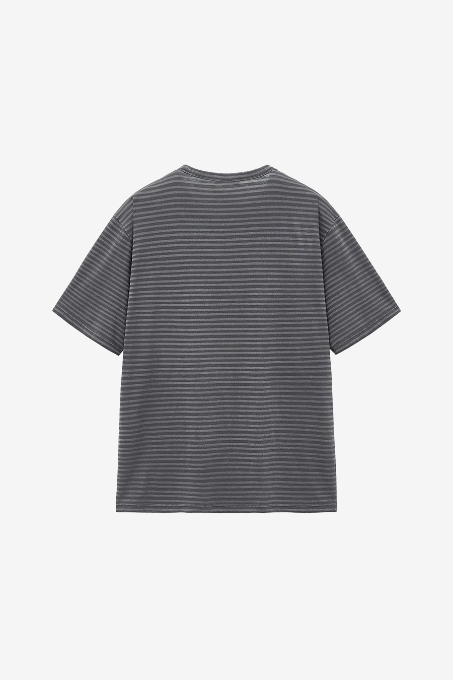 MUSINSA | INSILENCE Striped Dyed Pocket T-Shirt CHARCOAL