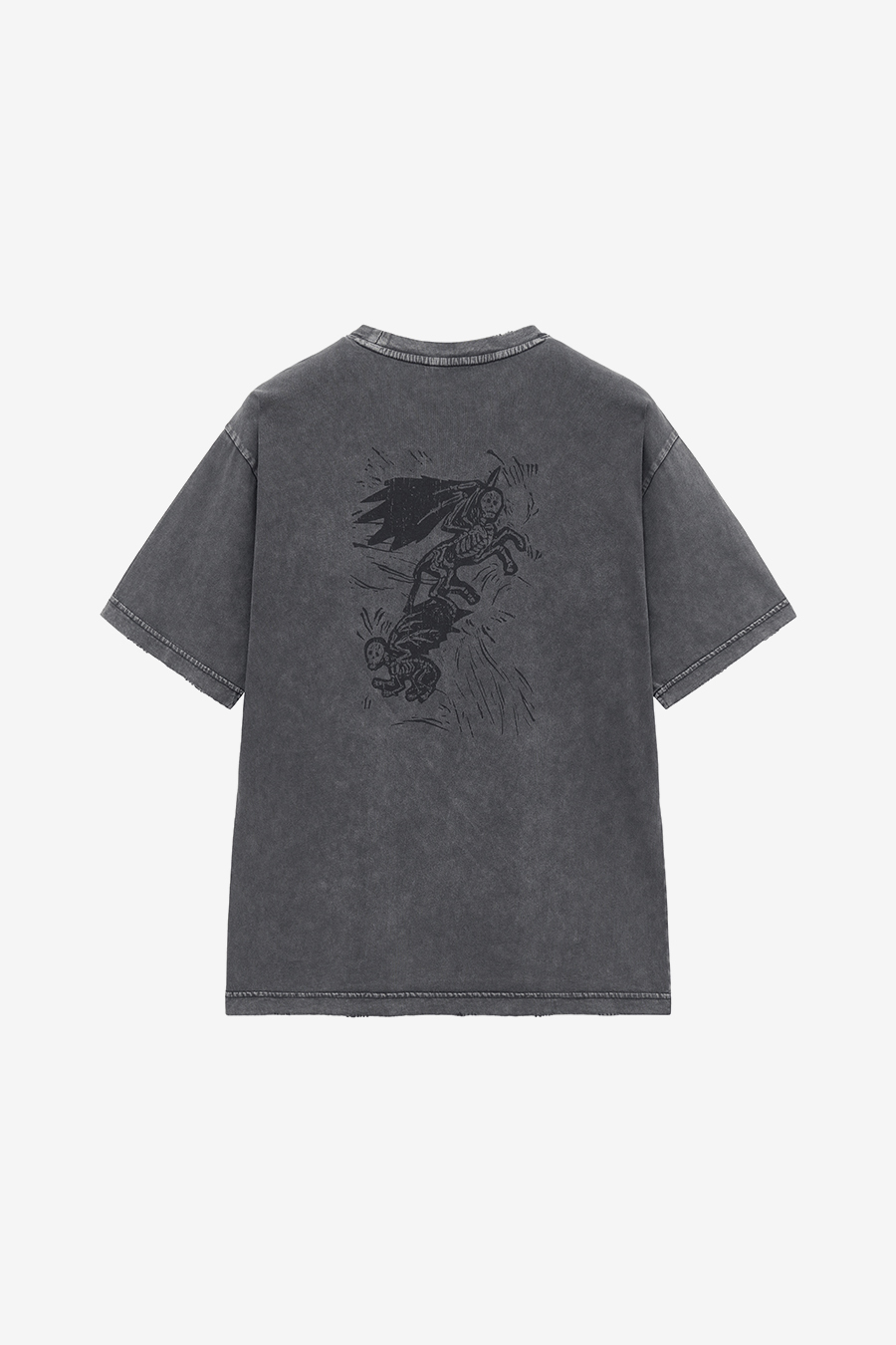 ◆IN SILENCE◆ Skeleton Ghost T-Shirt CHARCOAL MUSINSA | INSILENCE Skeleton Ghost T-Shirt CHARCOAL
