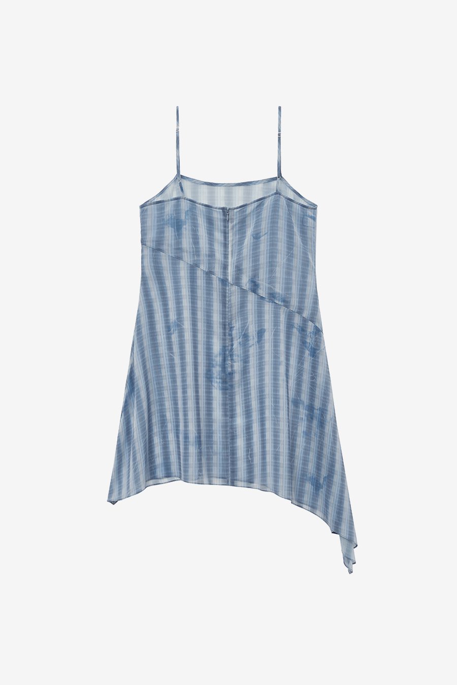 [INSILENCE] Vintage Check Chiffon One Piece /追跡付 MUSINSA | INSILENCE WOMEN Vintage Check Chiffon One Piece BLUE