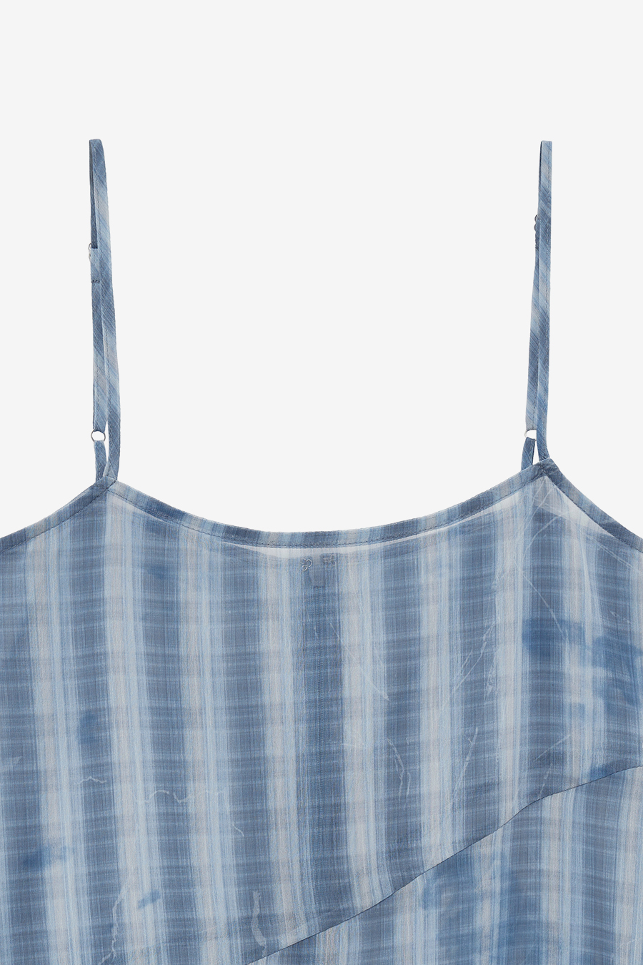 [INSILENCE] Vintage Check Chiffon One Piece /追跡付 MUSINSA | INSILENCE WOMEN Vintage Check Chiffon One Piece BLUE