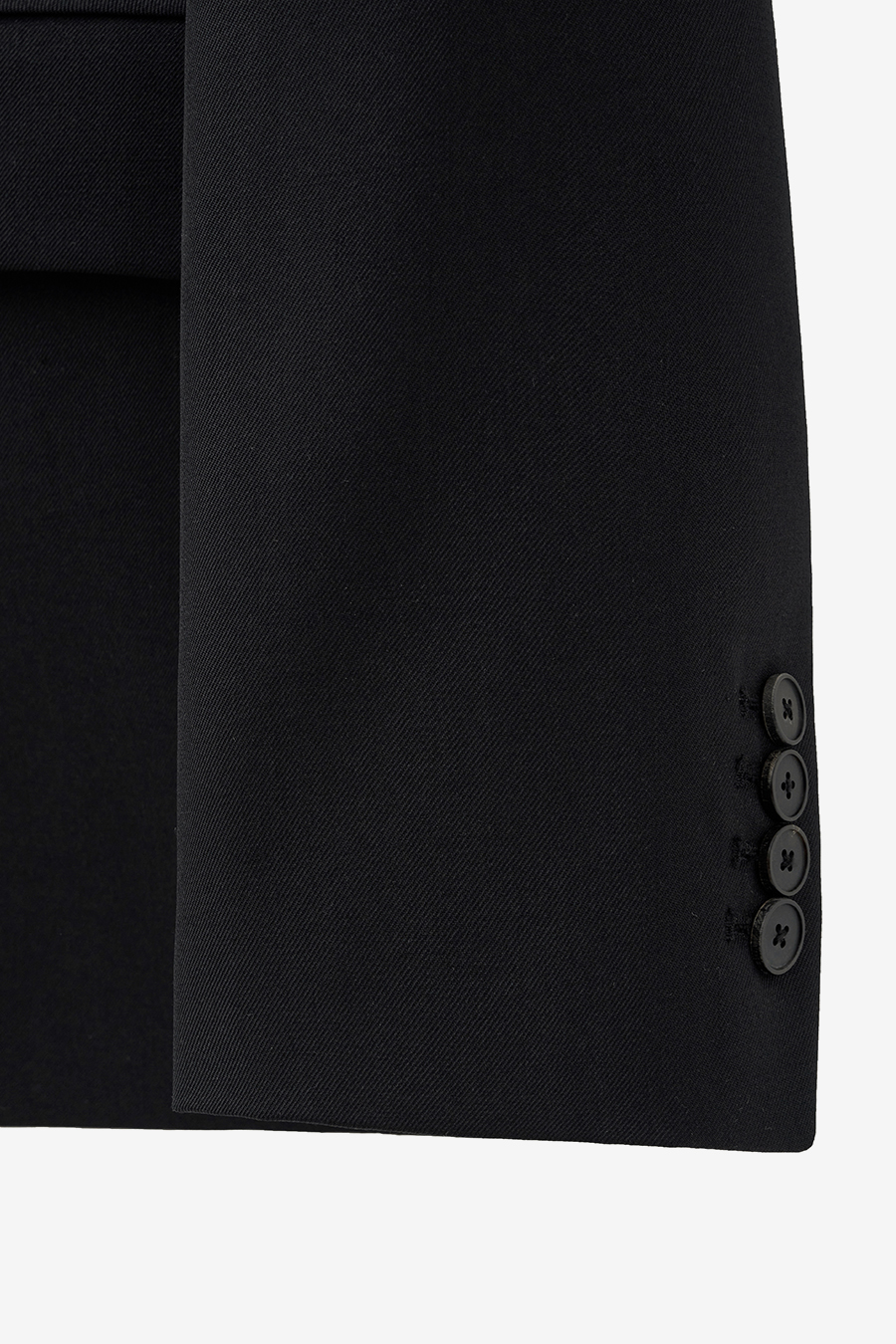 MUSINSA | INSILENCE Oversize Wool Blazer BLACK