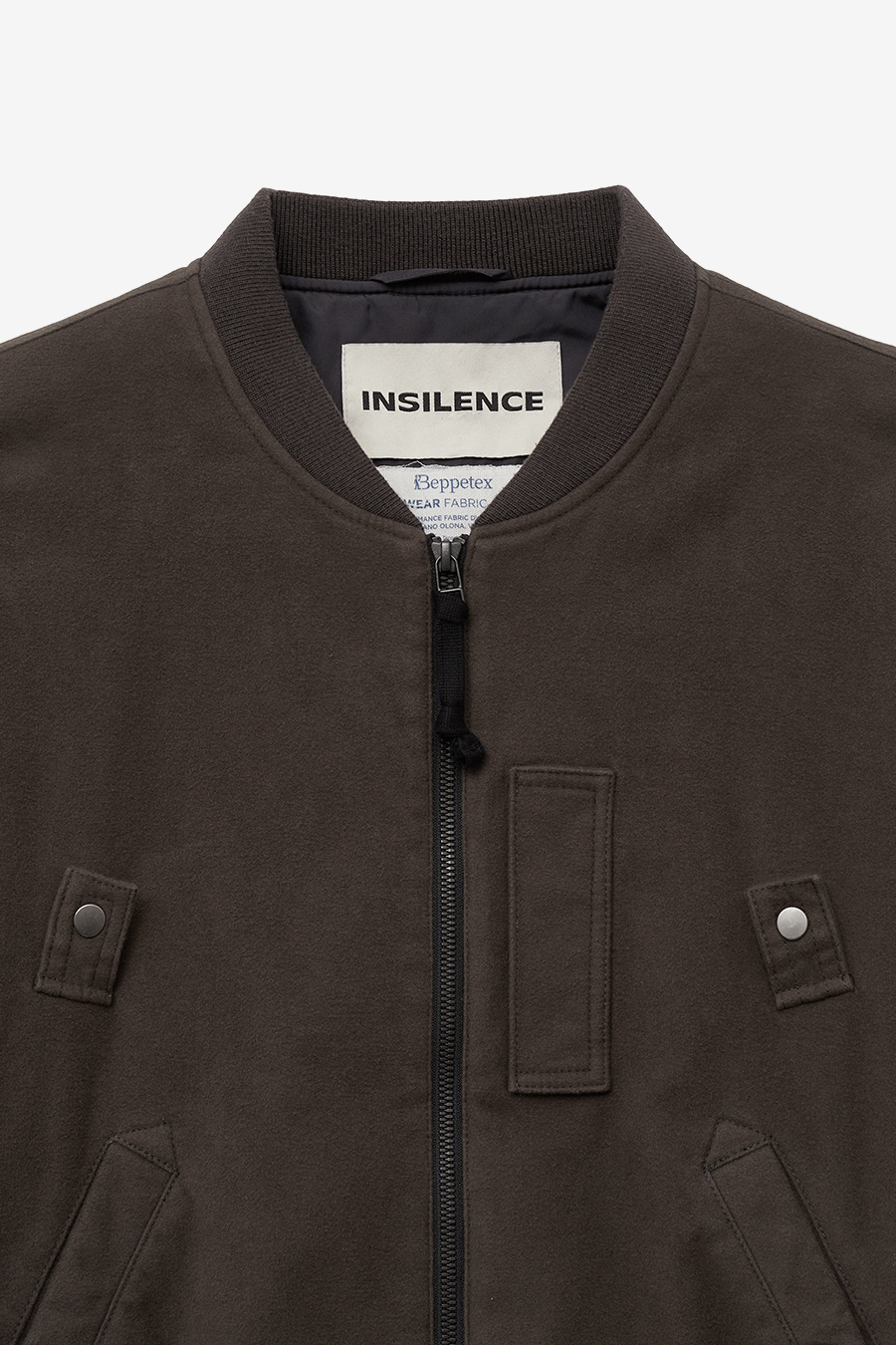 MUSINSA | INSILENCE Washed Moleskin MA-1 KHAKI GREY