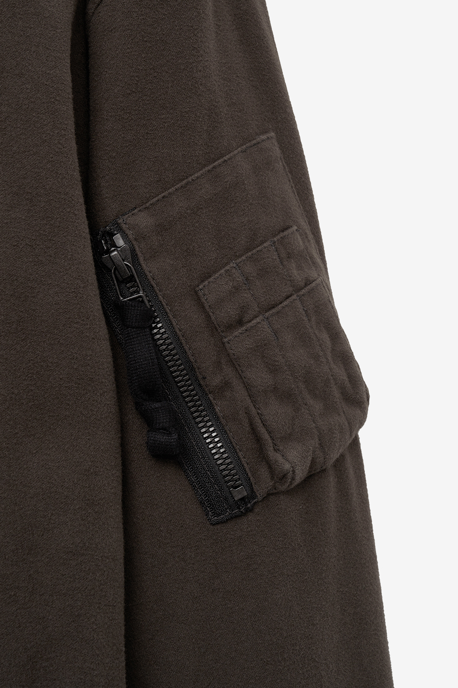 MUSINSA | INSILENCE Washed Moleskin MA-1 KHAKI GREY