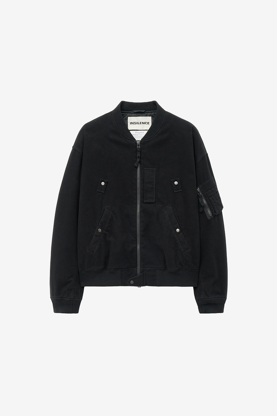 【INSILENCE】 WASHED MOLSKIN MA-1 WASHED BLACK MUSINSA | INSILENCE Washed Moleskin MA-1 WASHED BLACK