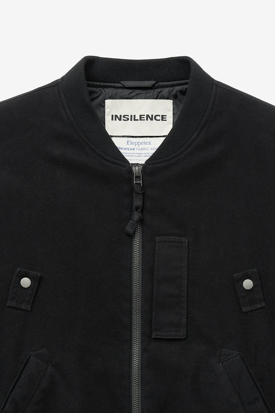 MUSINSA | INSILENCE Washed Moleskin MA-1 WASHED BLACK