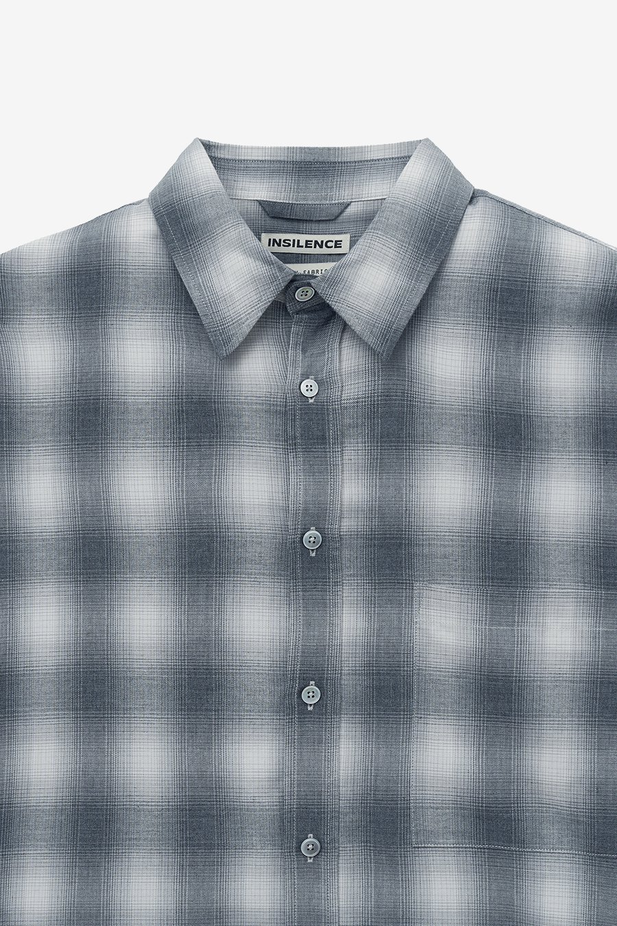 【IONSEOUL】Baresi Over Check Shirt 4FM209 MUSINSA | INSILENCE Overfit Check Shirt GREY
