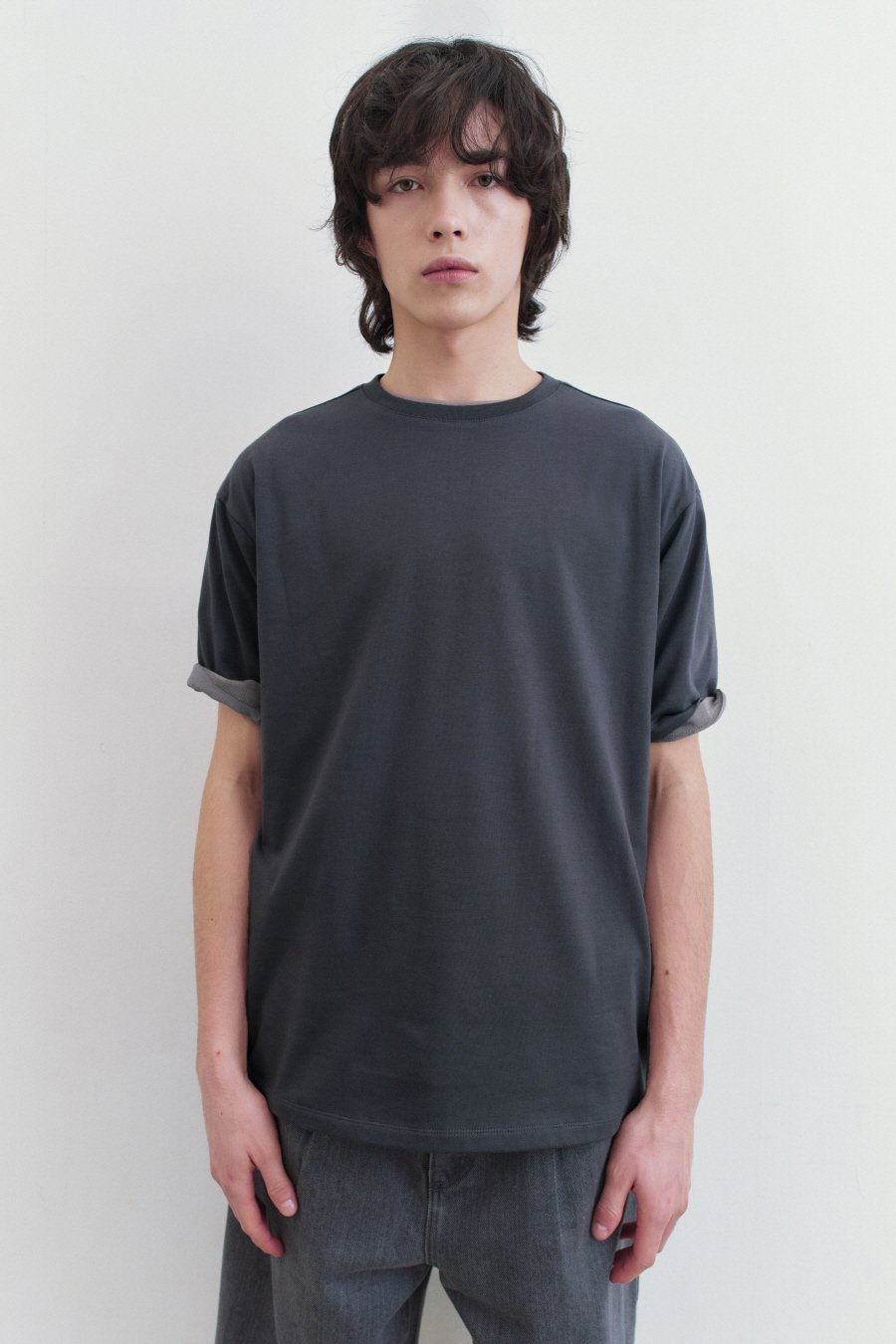 [INSILENCE] W SUPIMA Cotton U-Neck T-Shirt ☆送料込☆ MUSINSA公式 | INSILENCE SUPIMA COTTON PREMIUM T-SHIRT DARK GREY