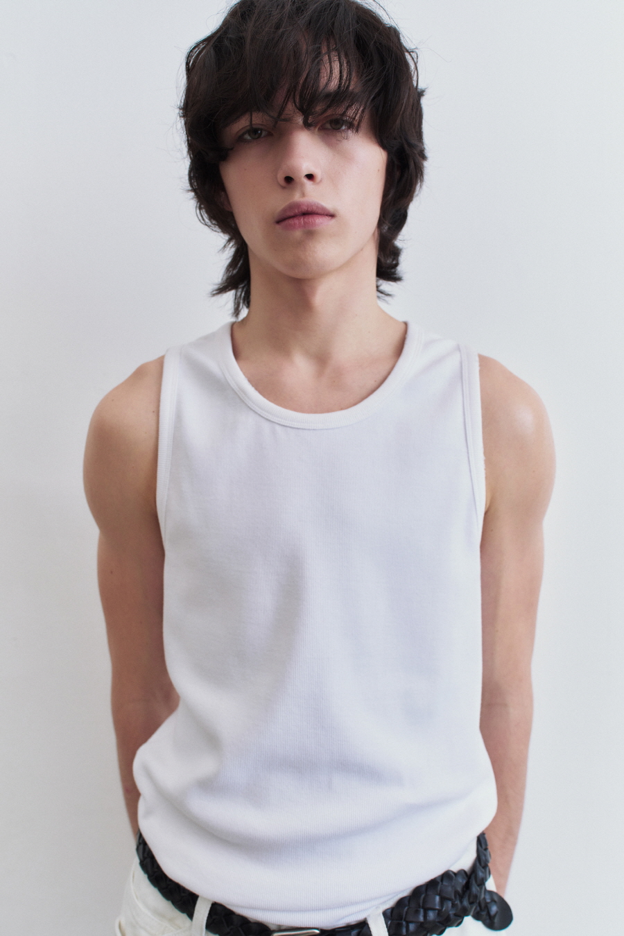 [INSILENCE] DAMAGED TANK TOP /追跡付 MUSINSA公式 | INSILENCE DAMAGED TANK TOP CHARCOAL