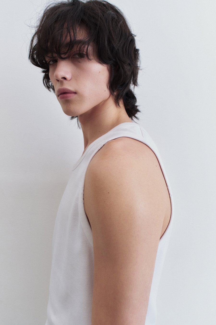 MUSINSA公式 | INSILENCE DAMAGED TANK TOP WHITE