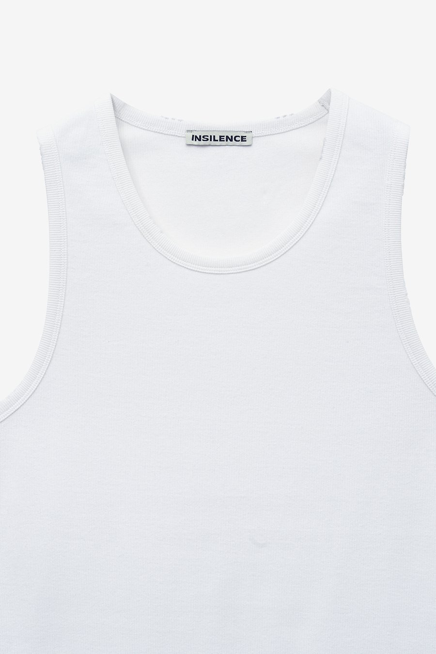 MUSINSA公式 | INSILENCE DAMAGED TANK TOP WHITE