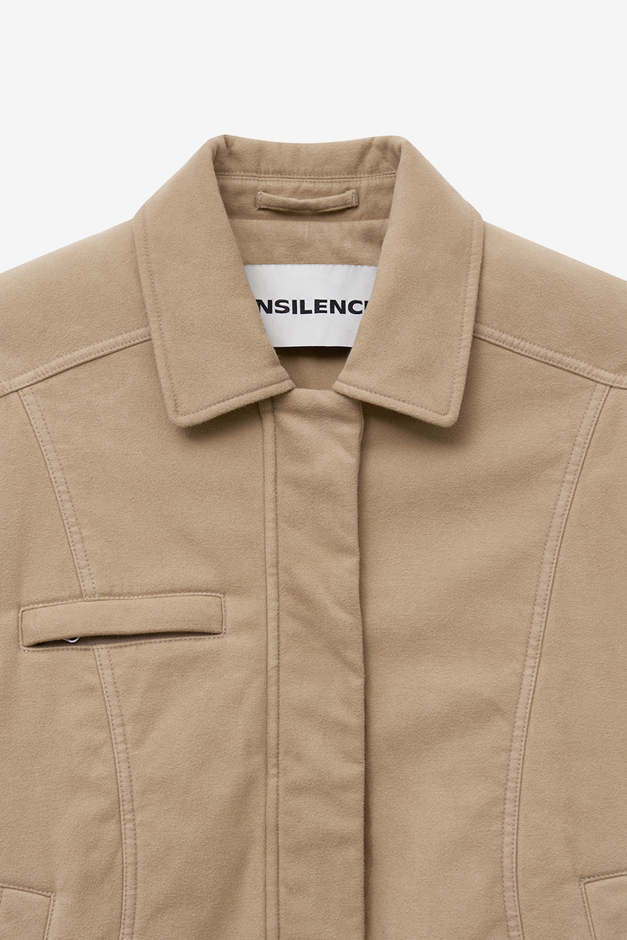 MUSINSA | INSILENCE WOMEN Washed Moleskin Jumper BEIGE