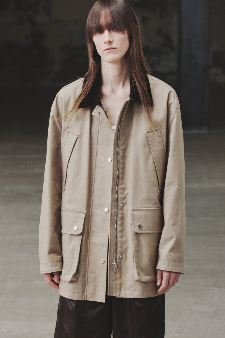[INSILENCE] Duck Canvas Chore Jacket /追跡付 MUSINSA公式 | INSILENCE Duck Canvas Chore Jacket BEIGE