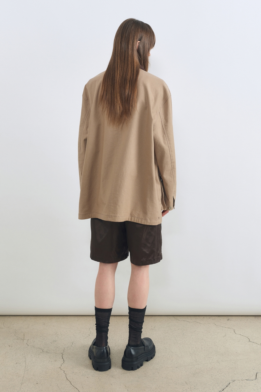 MUSINSA公式 | INSILENCE WOMEN Duck Canvas Chore Jacket BEIGE