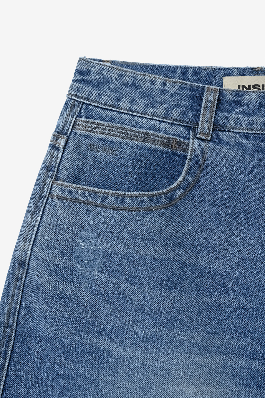 【INSILENCE】[CALIK] WIDE BERMUDA DENIM INSILENCE