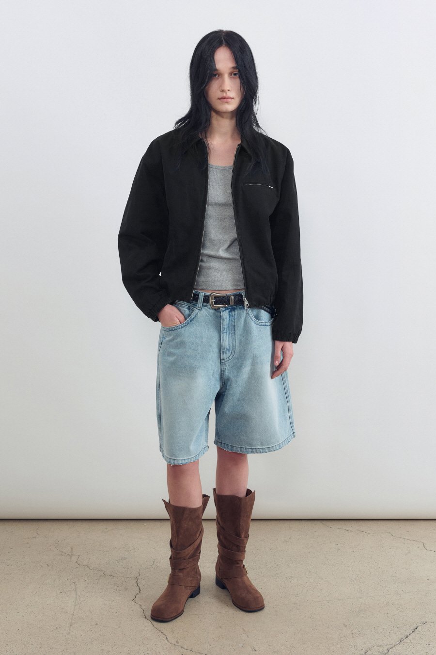 【INSILENCE】[CALIK] WIDE BERMUDA DENIM d01.jpg
